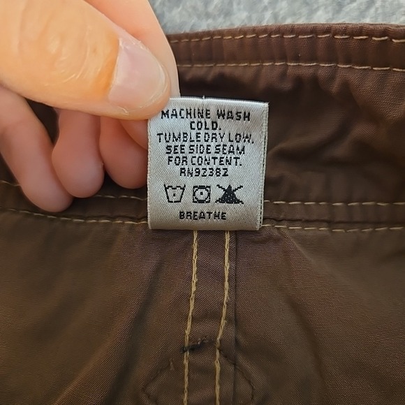 Prana Hiking Shorts Womens Large Brown Outdoor Casual Pockets Lightweight USA - Picture 7 of 7